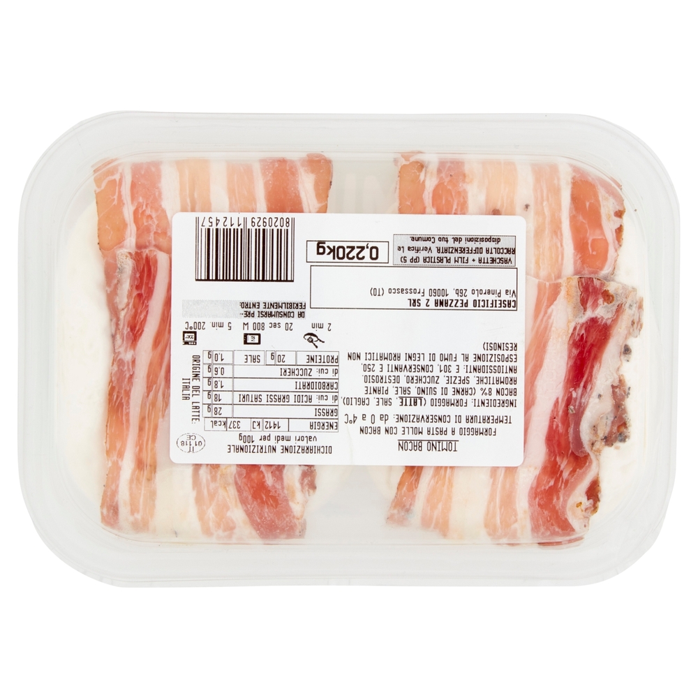 Tomini con Bacon, 220 g